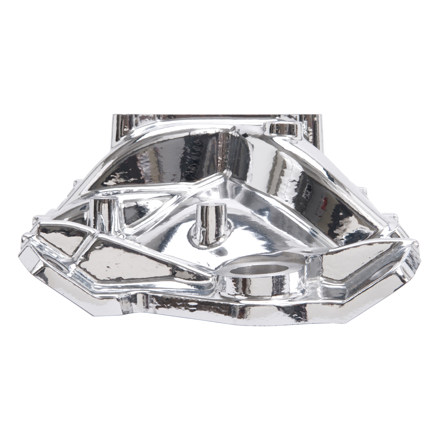 Performer EPS Manifold w/Oil Fill Tube for Small-Block Chevy, EnduraShine Finish (27034)