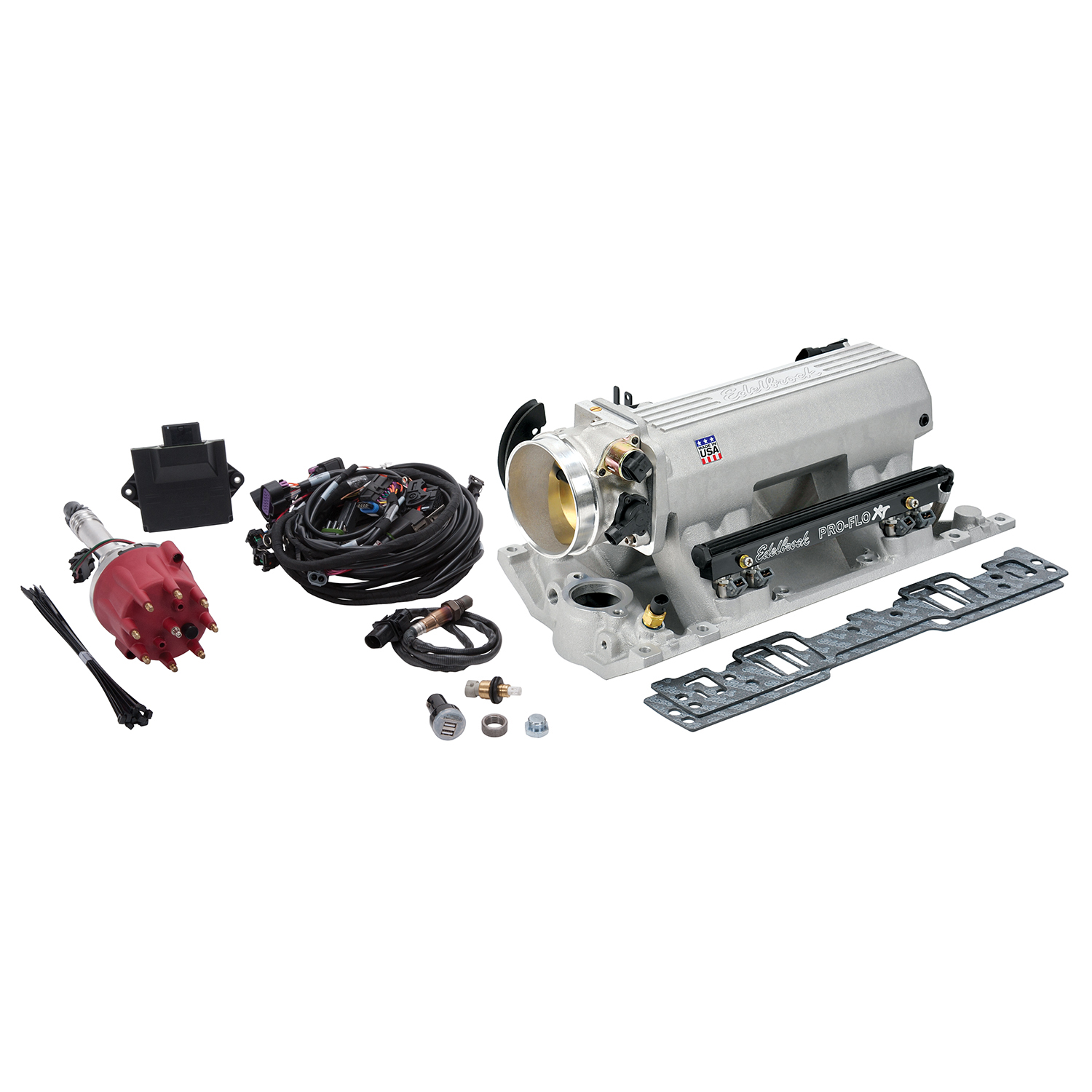 Pro-Flo 4 EFI XT-Style Kit #358200 SB Chevy W/ Vortec/E-Tec Cyl Hds W/O Tablet (358200)