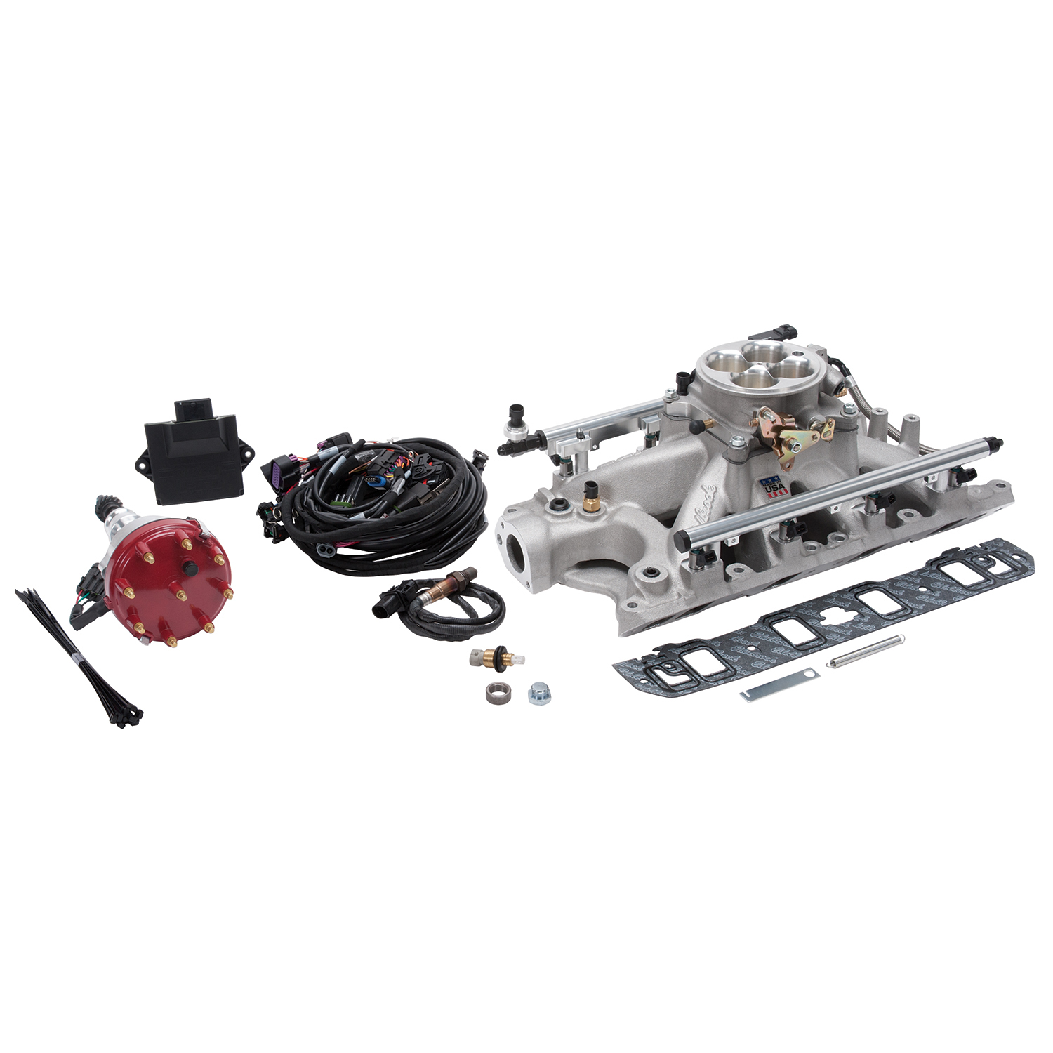 Pro-Flo 4 EFI Traditional 4150-Style Kit #35940 For Ford SB Windsor 289, 302 (35940)
