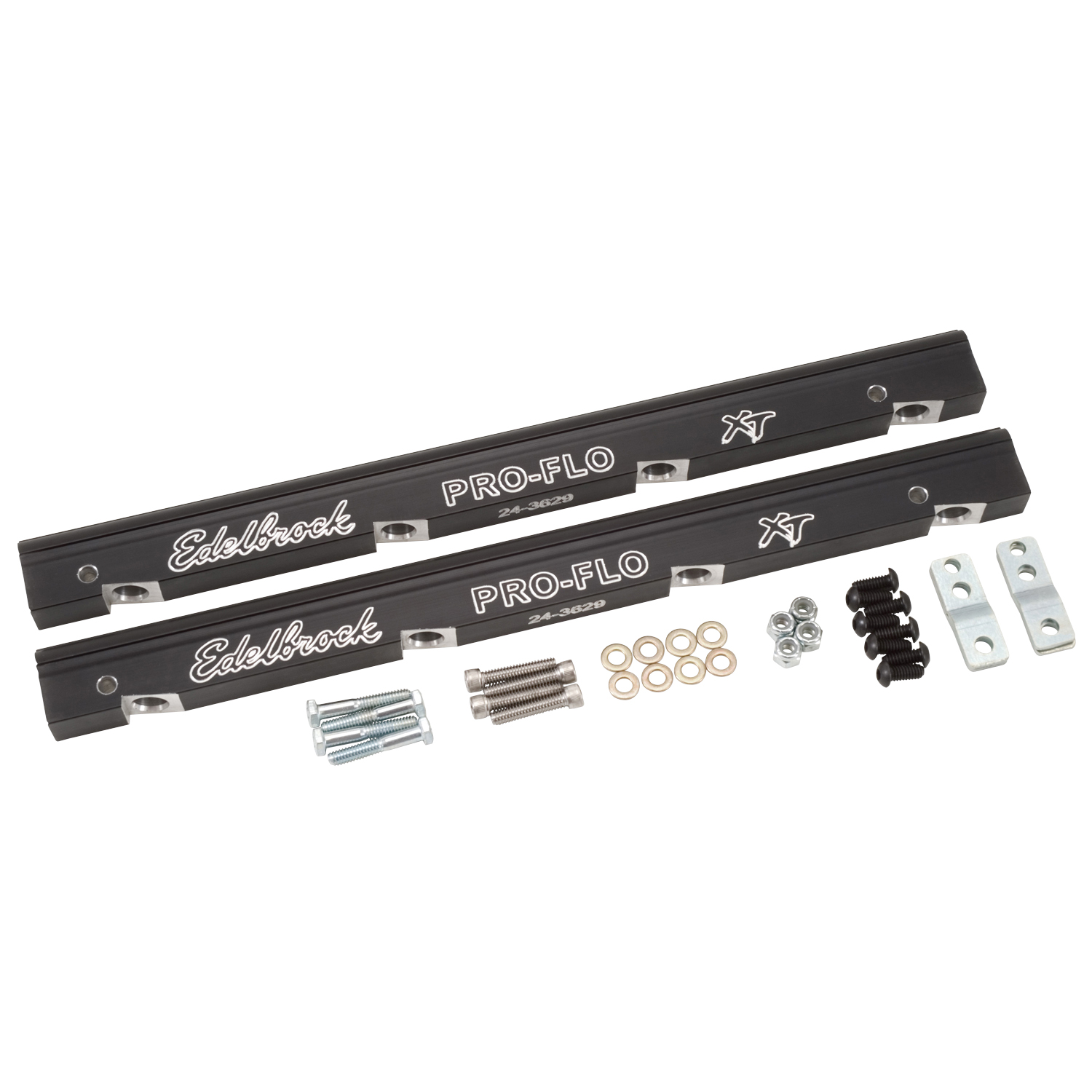 Fuel Injection Fuel Rail #3629, -6 AN Black Anodized For Chevrolet LS Gen III (3629)