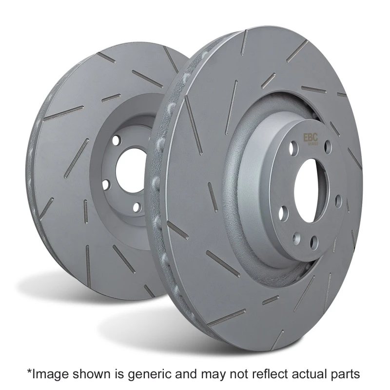 EBC 2015+ Ford Mustang (6th Gen) 2.3L Turbo USR Slotted Front Rotors