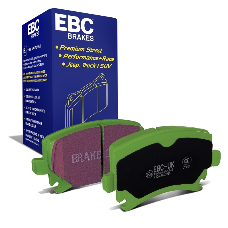EBC 06-13 Audi A3 2.0 Turbo (Girling rear caliper) Greenstuff Rear Brake Pads