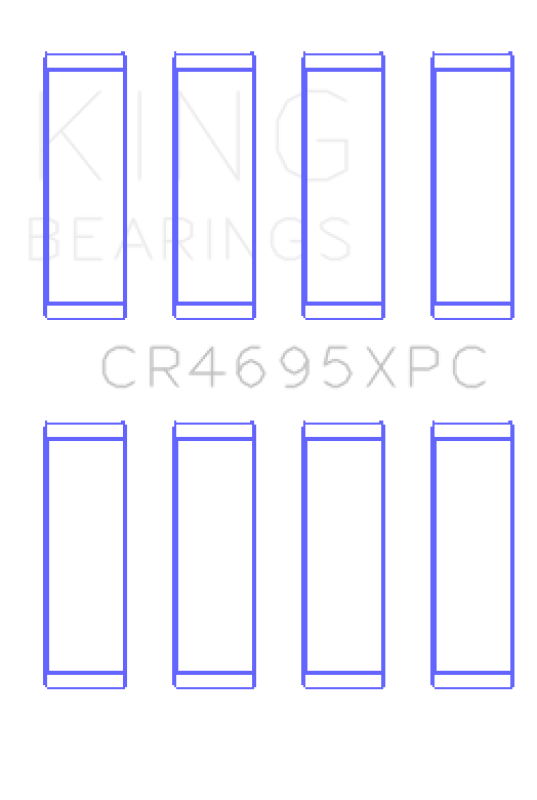 King Engine Bearings Ford Ecoboost 2.0L / 2.3L (Size 0.26) Connecting Rod Bearing Set