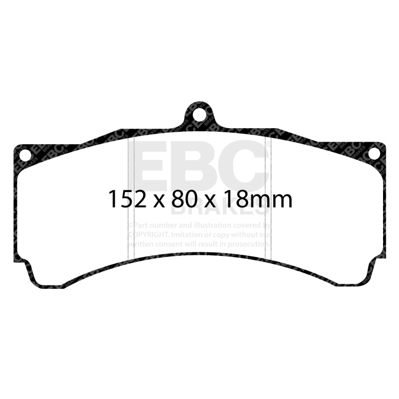 EBC Racing Alcon TA6/CAR89/CAR11 Caliper SR-11 Sintered Race Brake Pads