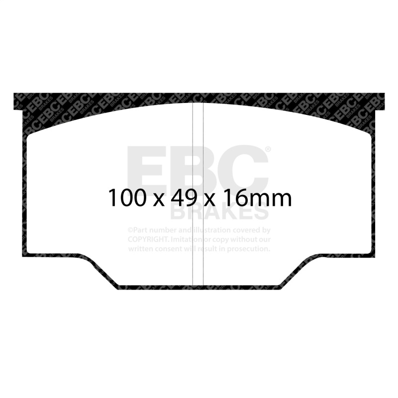 EBC Alcon A-Type Yellowstuff Brake Pads