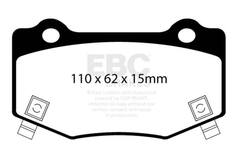 EBC Racing 13-19 Chevrolet Corvette Stingray (C7) 6.2L S/C SR-21 Sintered Race Rear Brake Pads