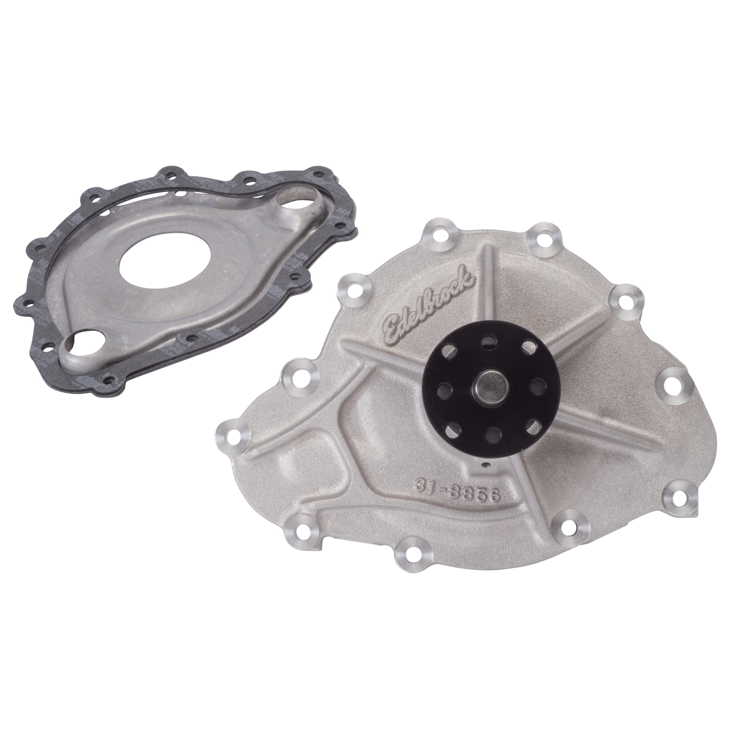 Water Pump for Pontiac, Standard Rotation in Satin Finish (8856)