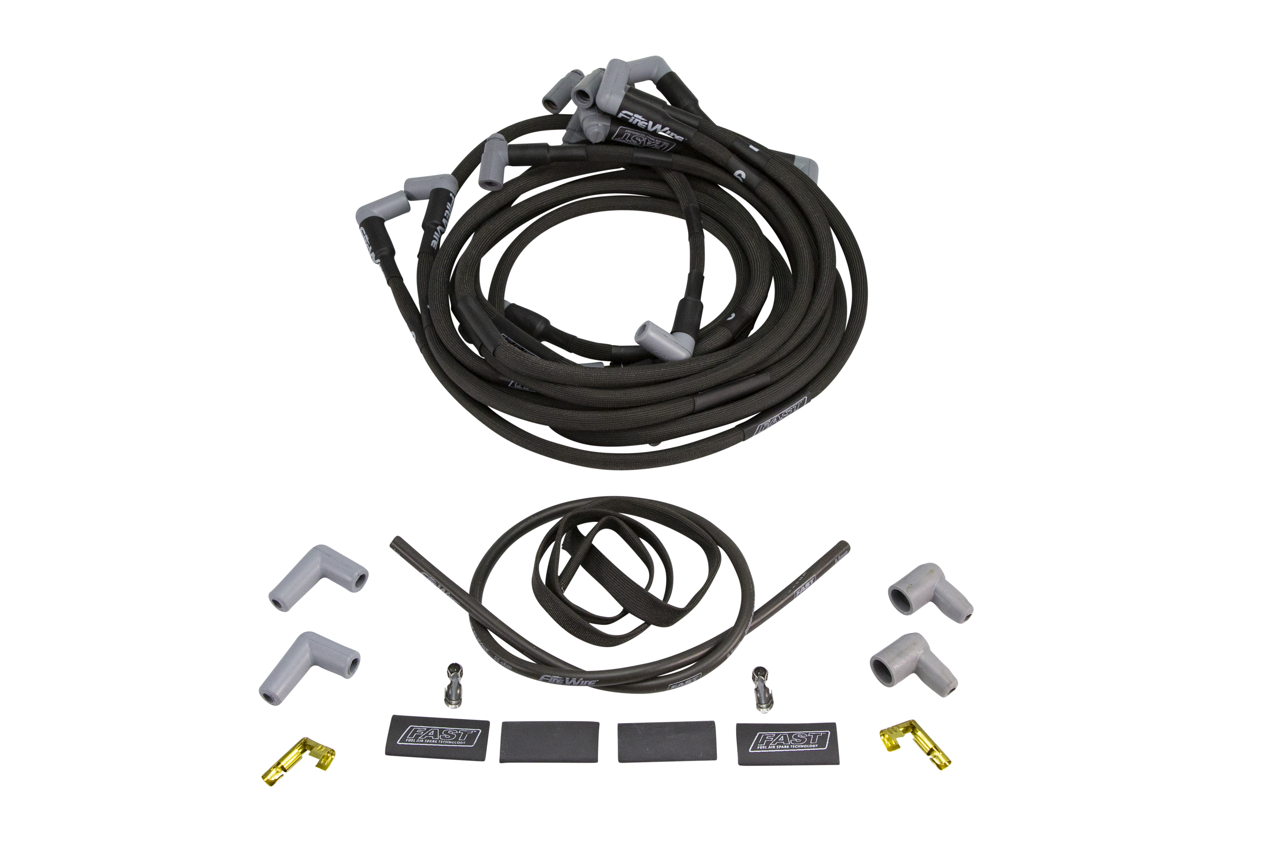 Wire Set, FireWire w/ Sleeve, BBC, 90 Degree Plug, Under Header (295-2416)