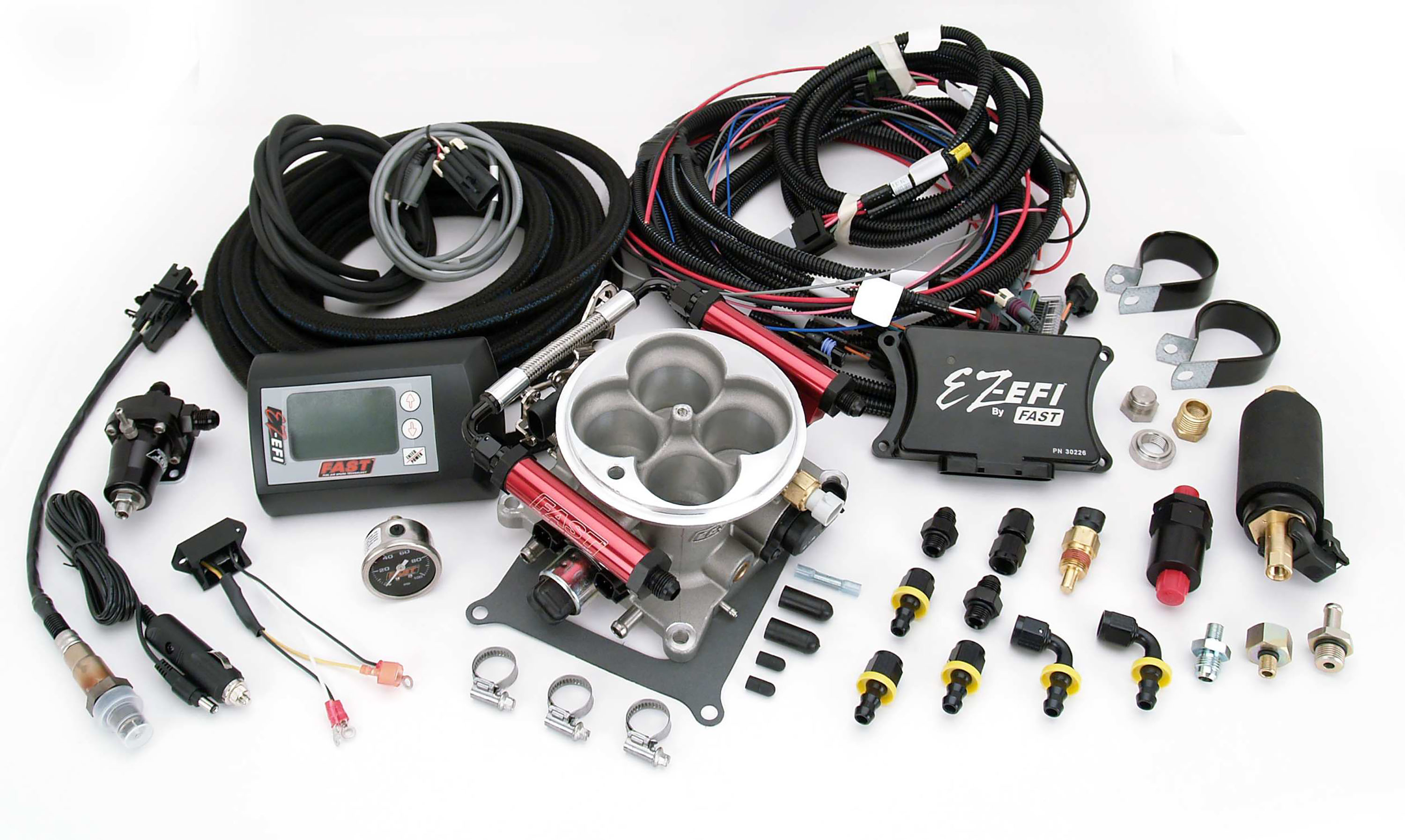 EZ-EFI Self-Tuning Throttle Body Injection Kit with Inline Fuel Pump (30227-KIT)