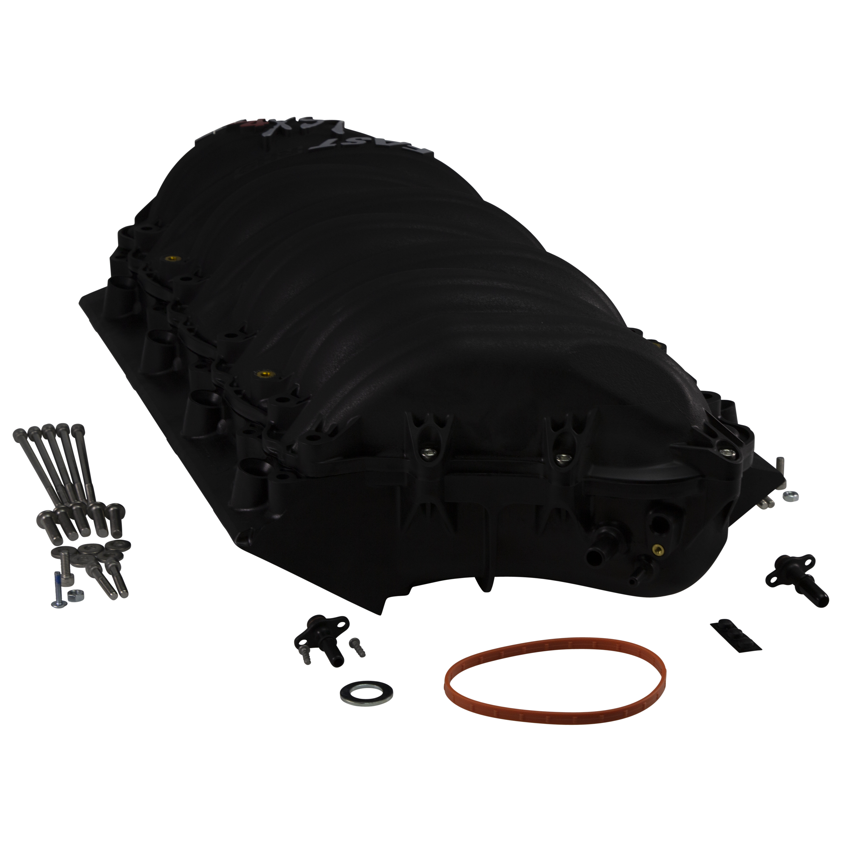 LSXr MANIFOLD, 102MM RECT PORT LS3 CAR BLACK (146102B)