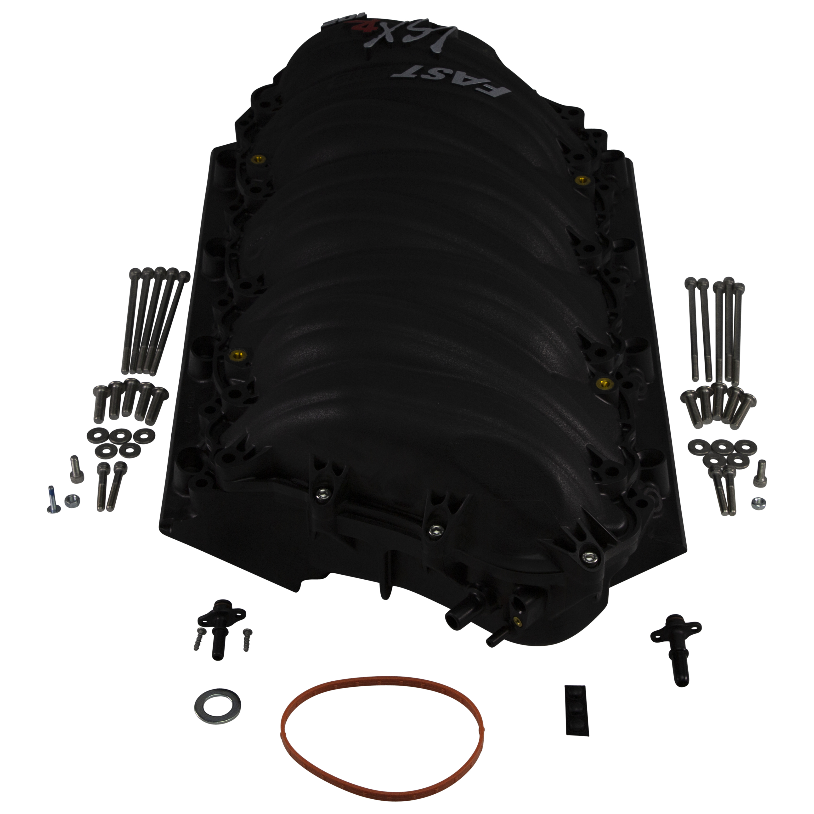 LSXr MANIFOLD, 102MM RECT PORT LS3 CAR BLACK (146102B)