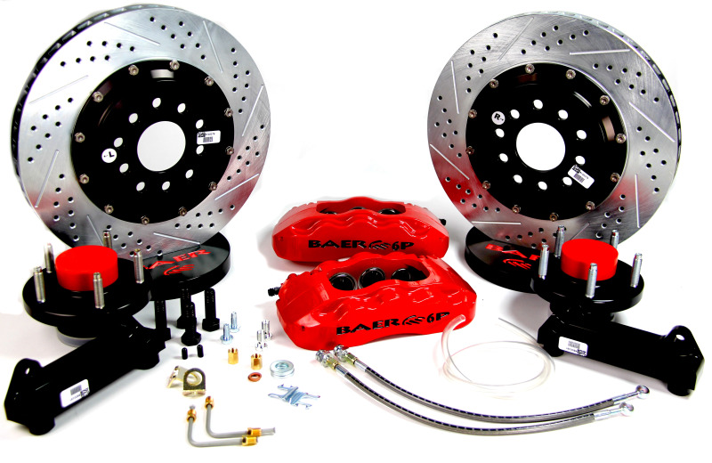 Baer Brakes 58-70 Chevy Full Size Passenger Cars STD Studs 14in Pro+ Front SDZ Brake Kit - Red