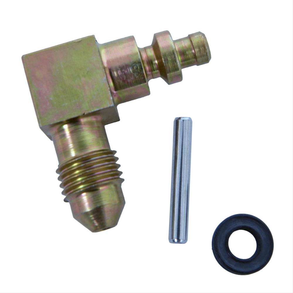 McLeod Fitting: Roll Pin To AN-4 Male: Steel:90 Degree:Each