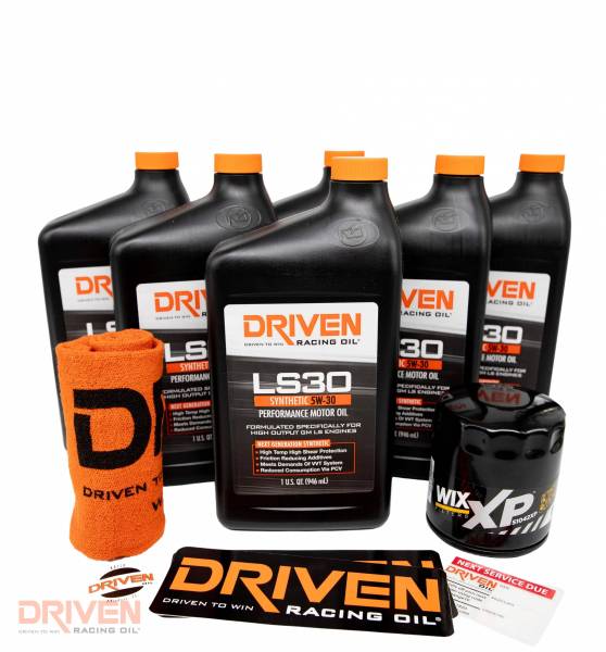 Driven Racing Oil LS30 Oil Change Kit, 6 Qt Gen III GM Eng ('97-'06)