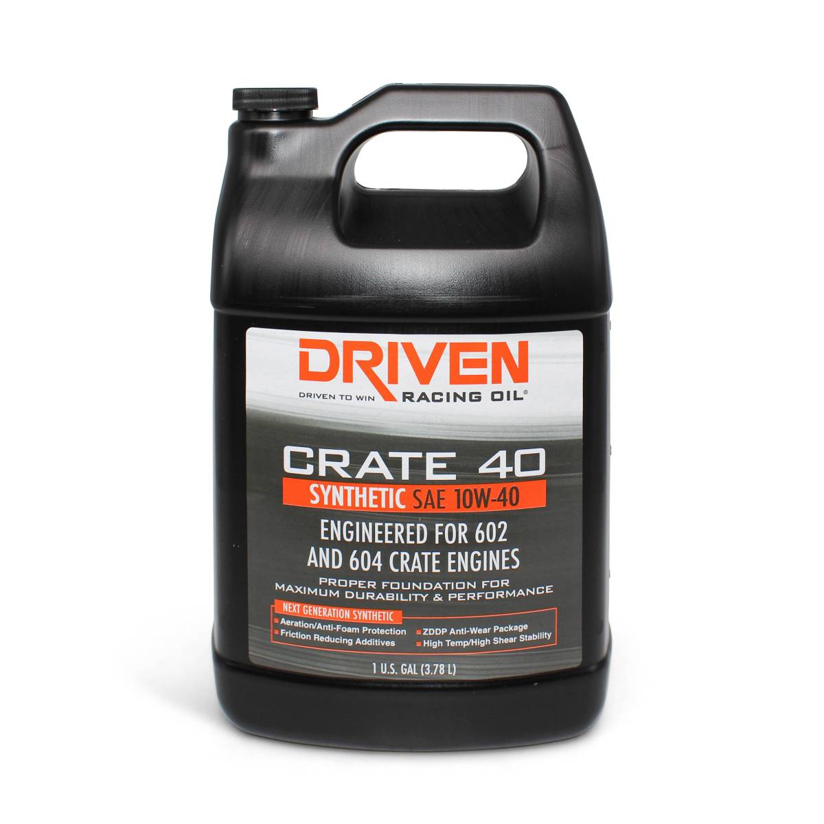 Driven Racing Oil Crate 40 SAE 10W-40 - Gallon — 4 pack