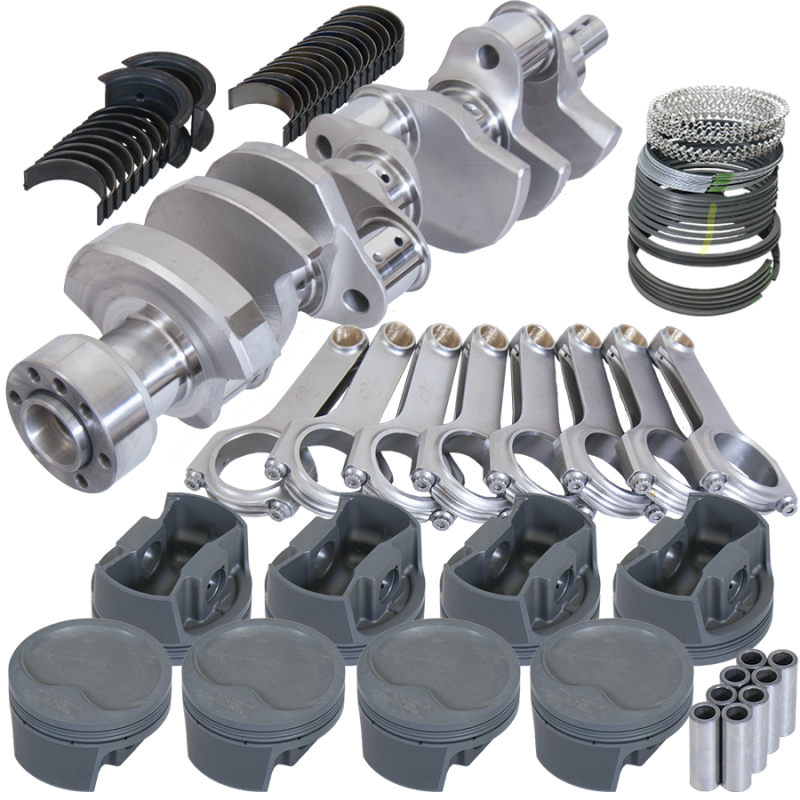 Eagle Chevy LT1 350 1Pc 3.750in Crank 5.700in H-Beam -16cc Inv Dome 4.030in Piston Rotating Assembly