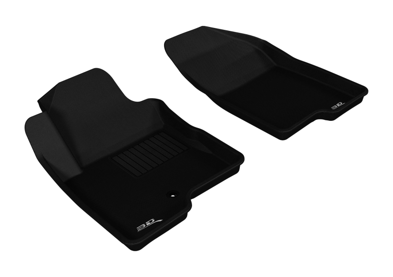 3D MAXpider 2007-2013 Jeep Compass Kagu 1st Row Floormat - Black