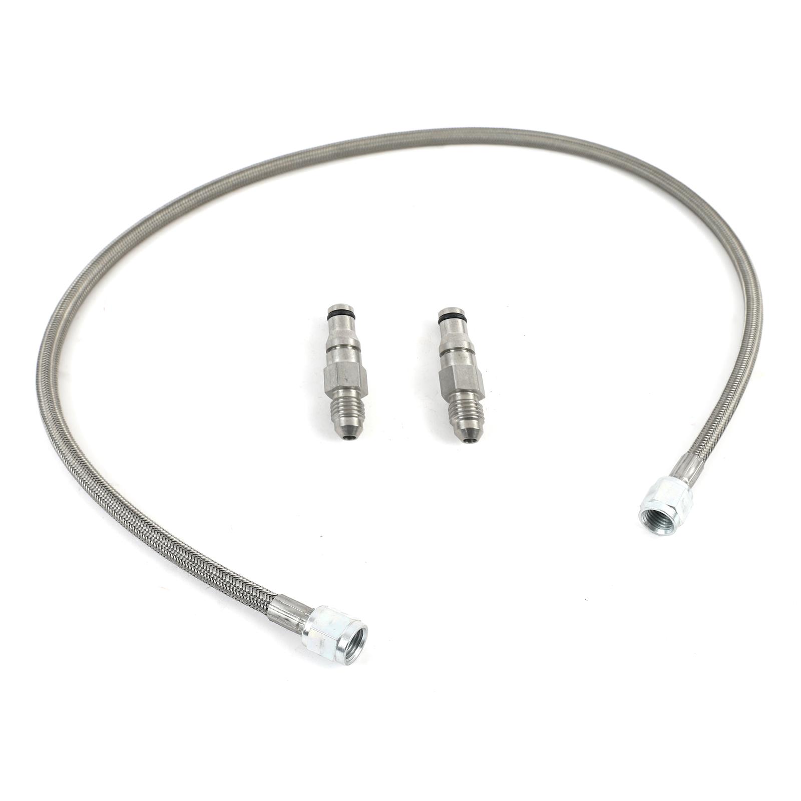 Mcleod Stainless Steel Braided Clutch Lines Hydraulic Hose – Stainless Steel Braided Line, Double -4 A… (139253)