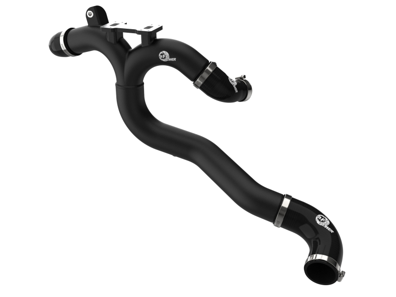 aFe 19-26 Genesis G70 V6 3.3L (tt) BladeRunner Aluminum Hot Charge Pipe - Black