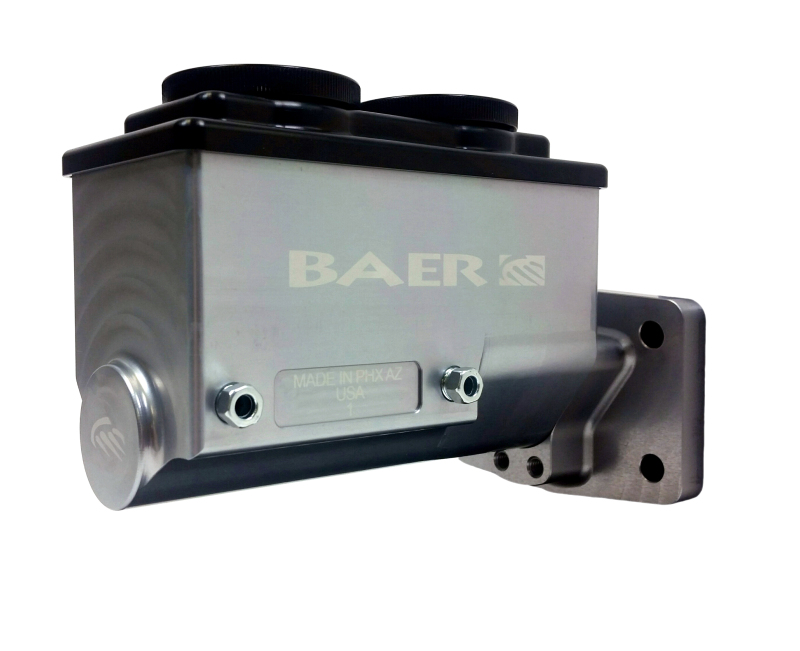 Baer Brakes Mopar 15/16in Bore Remaster 4-Bolt Left Port Master Cylinder Assembly - Gray