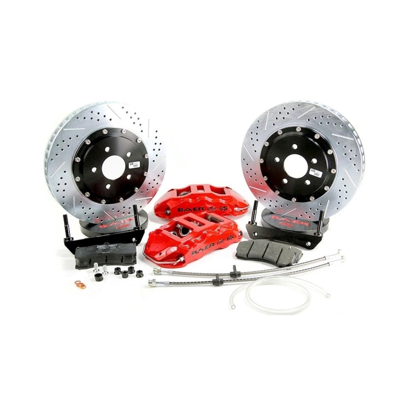 Baer Brakes 05-13 Chevrolet Corvette 14in Extreme+ Front SDZ Brake Kit - Fire Red