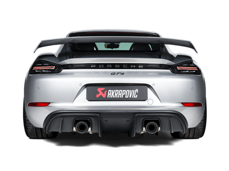 Akrapovic 2020+ Porsche Cayman GT4 (718) Slip-On Race Line (Titanium) (Req Tips / Option 2)