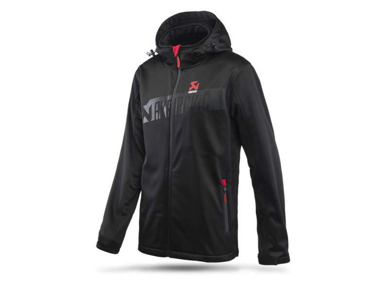 Akrapovic Mens Corpo Softshell Jacket Black - 2XL
