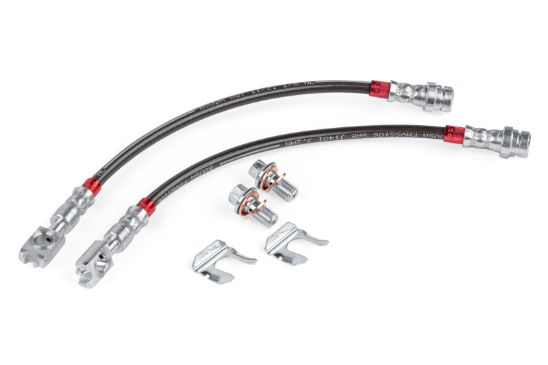 APR 15-24 Volkswagen GTI/19-24 Volkswagen Jetta Braided Stainless Steel Brake Line Set - Rear