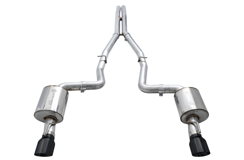 AWE Tuning 2015+ Dodge Charger 6.4L/6.2L Non-Resonated Touring Edition Exhaust - Diamond Blk Tips