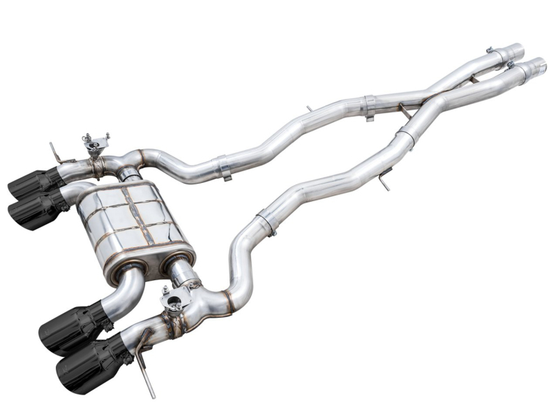 AWE Tuning SwitchPath Cat-Back Exhaust for BMW G8X M3/M4 - Diamond Black Tips