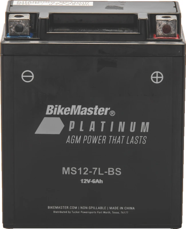 BikeMaster AGM Battery - MS12-7L-BS