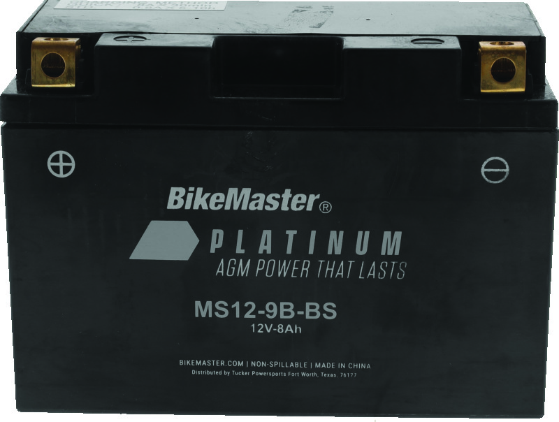 BikeMaster AGM Battery - MS12-9B-BS