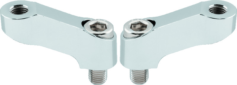 BikeMaster Mirror Extension 10mm Pair - Chrome