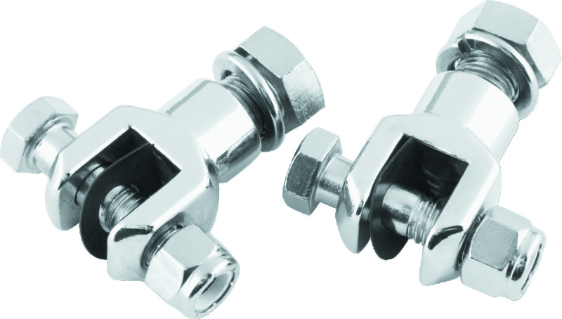 Bikers Choice L72-98 Big Twin/XL Chrome Footpeg Clevis With Hardware 1/2-20 Male Peg (Pair)