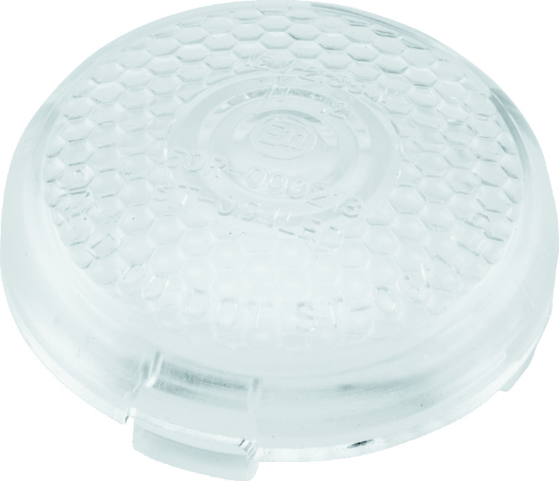 Bikers Choice Replacement Honeycomb Clear Lens For LED Bullet Turn Signal