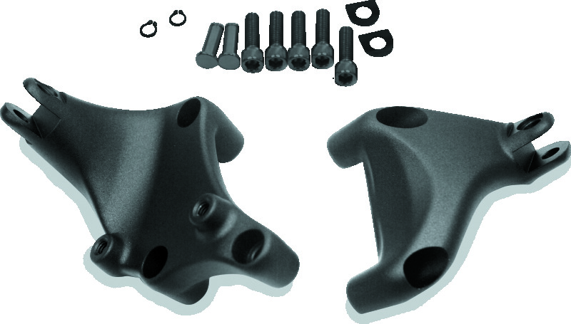 Bikers Choice 14-Up XL Black Passenger Footpeg Mount