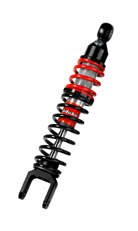 Bitubo YXB0 Monoshock Rear Adjustable: Spring Preload, Red And Black Springs