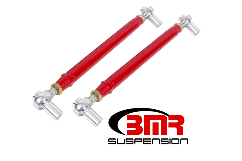 BMR 79-98 Fox Mustang Chrome Moly Lower Control Arms w/ Double Adj. Rod Ends - Red