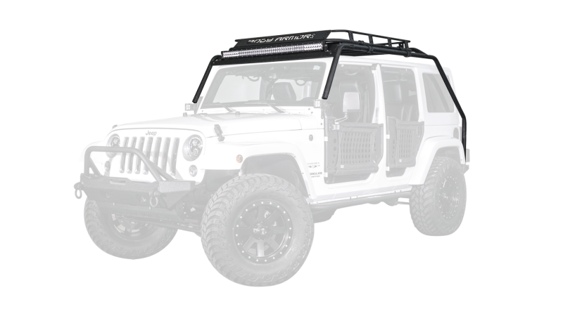Body Armor 4x4 07-18 Jeep Wrangler JK Windshield Light Bar