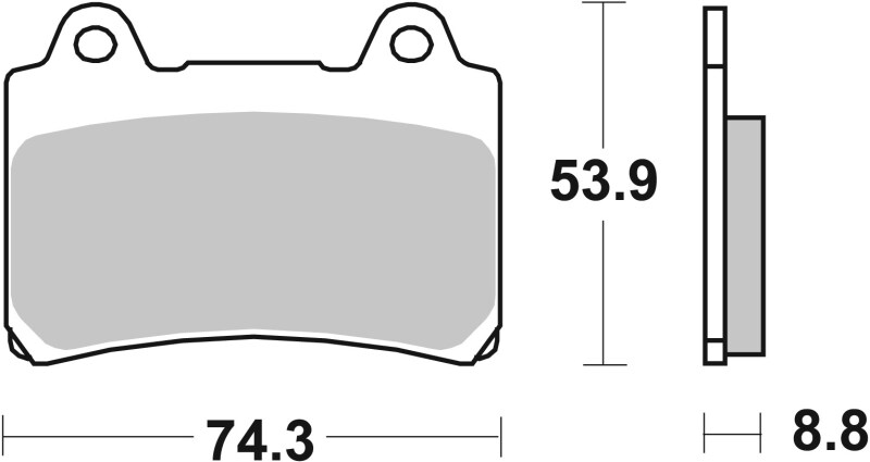 Brembo 90-90 Yamaha FZR A 400cc Sinter Brake Pad - Front