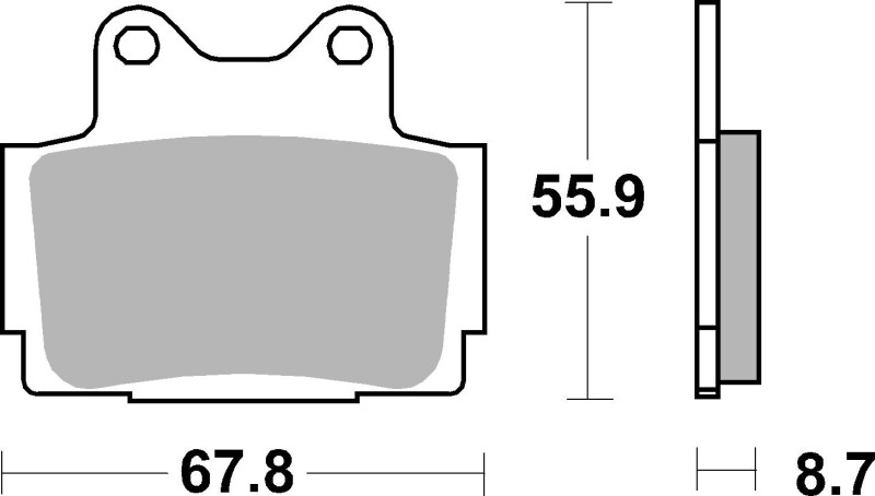 Brembo 88-88 Yamaha RZ RR 250cc Sinter Brake Pad - Front