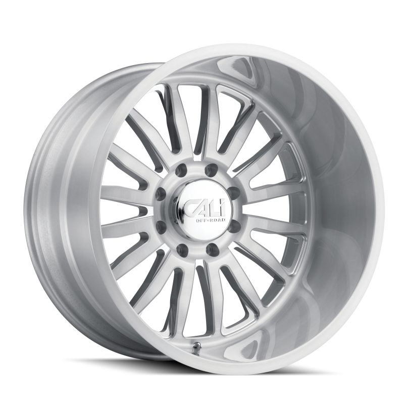 Cali Off-Road 9110 Summit 20x12 / 8x180 BP / -51mm Offset / 124.1mm Hub Brushed Milled Wheel