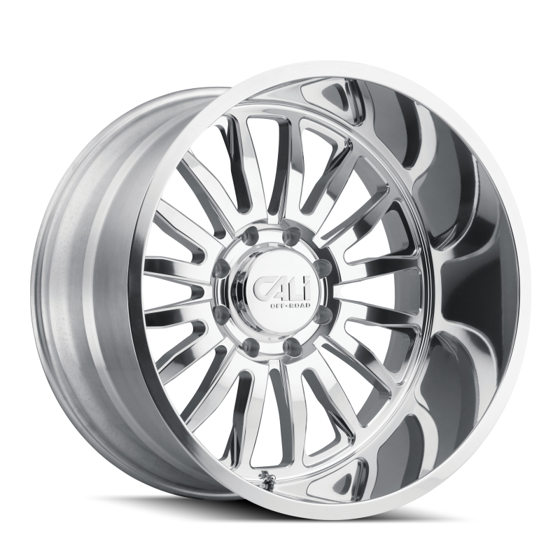 Cali Off-Road 9110 Summit 22x12 / 8x165.1 BP / -51mm Offset / 125.2mm Hub Polished Wheel