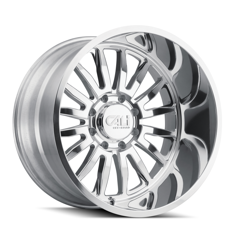 Cali Off-Road 9110 Summit 20x10 / 6x139.7 BP / -25mm Offset / 106mm Hub Polished Wheel