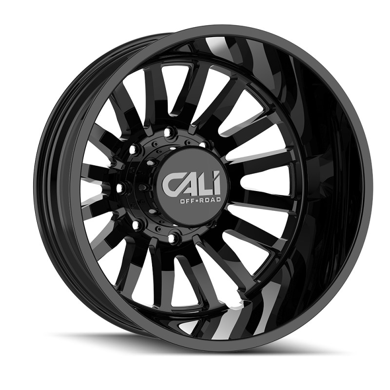 Cali Off-Road 9110D Summit Dually 20x8.25 / 8x200 BP / -232mm Offset / 142mm Hub Gloss Black Wheel
