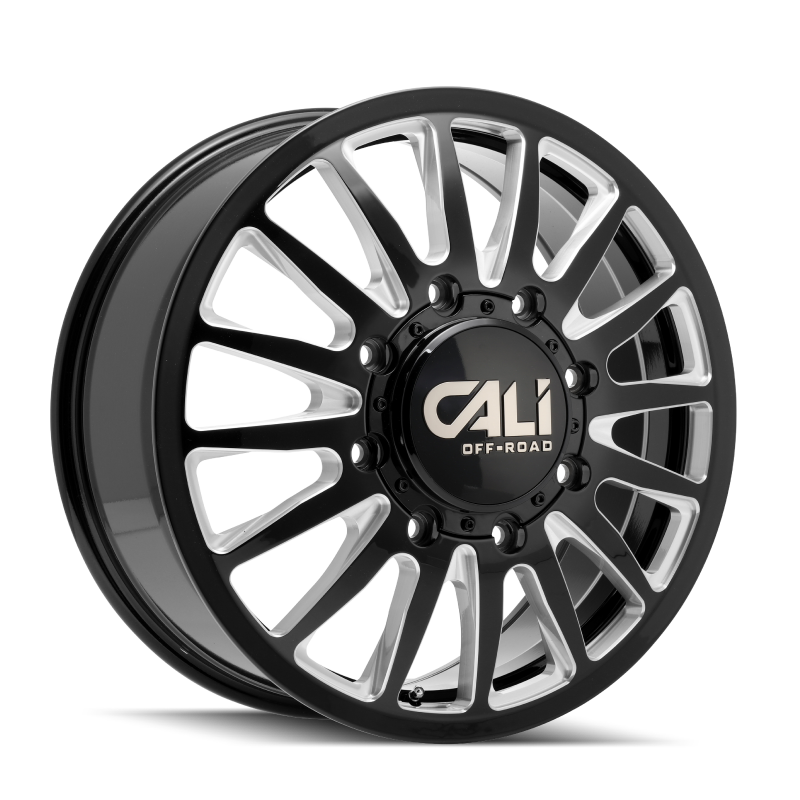 Cali Off-Road 9110D Summit Dually 22x8.25 / 8x200 BP / -232mm Offset / 142mm Hub Gls Blk Mill Wheel