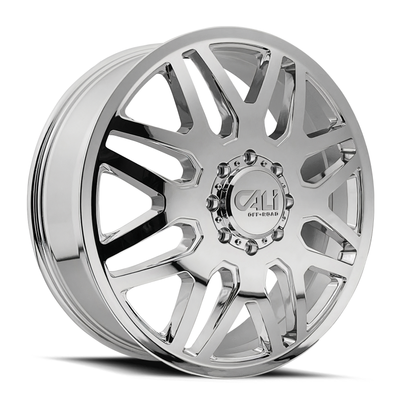 Cali Off-Road 9115D Invader Dually 22x8.25 / 8x210 BP / 115mm Offset / 154.2mm Hub Chrome Wheel