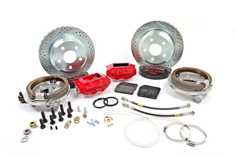 Baer Brakes Ford 8.8in C-Clip Rear Ends 12in SS4 Rear SDZ Brake Kit - Red