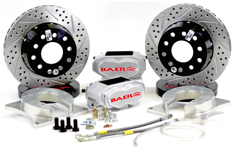 Baer Brakes GM Small Pattern 10/12 Bolt Bearing 11in SS4+ Deep Stage Rear SDZ Brake Kit - Clear