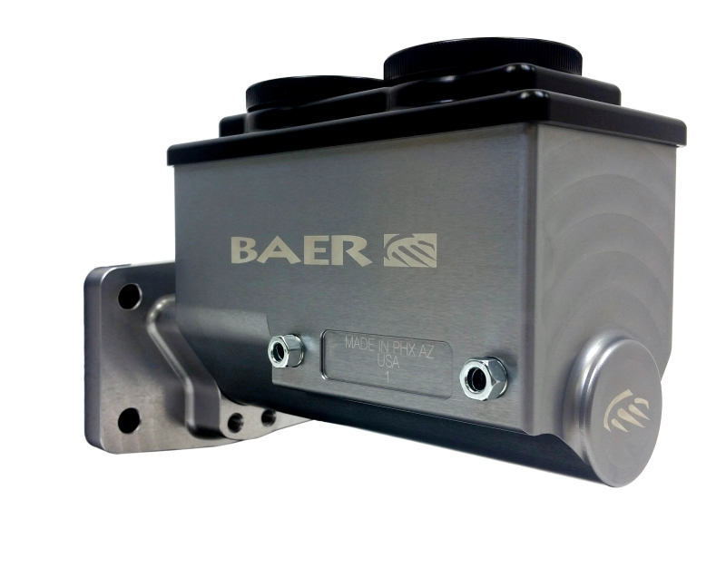 Baer Brakes Mopar 1in Bore Remaster 4-Bolt Right Port Master Cylinder Assembly - Gray
